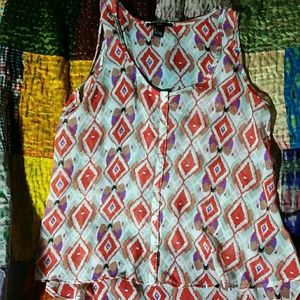 Sheer XXI tank top, versatile print size S